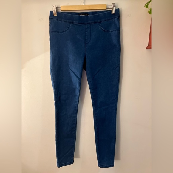 Simons/Icone Blue Jeggings Jeans Pull On M - Picture 1 of 6